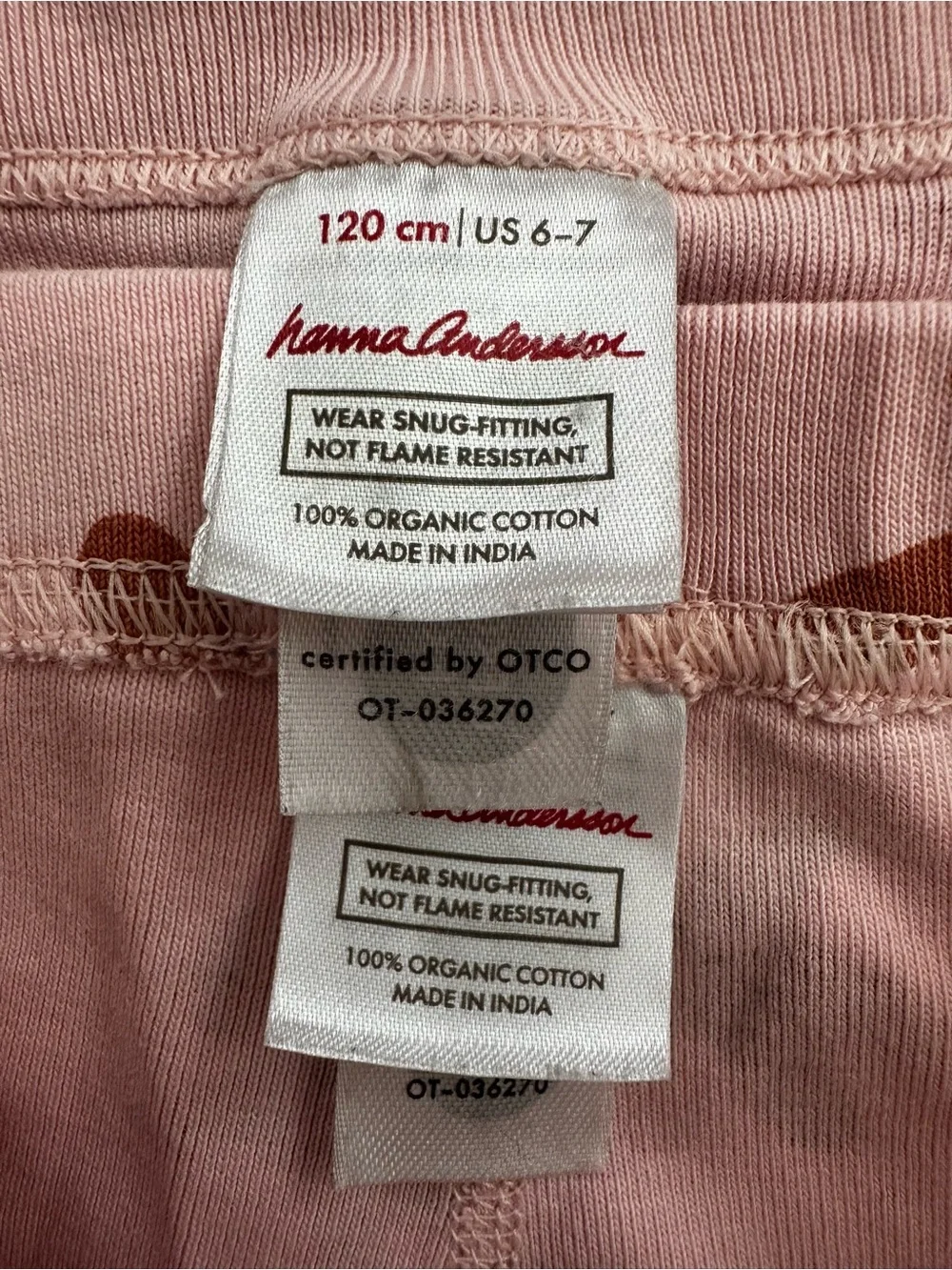 Hanna Andersson size color